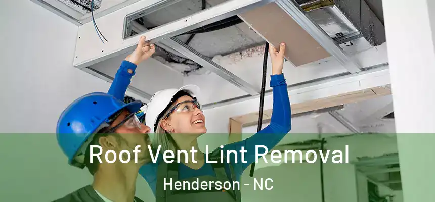 Roof Vent Lint Removal Henderson - NC